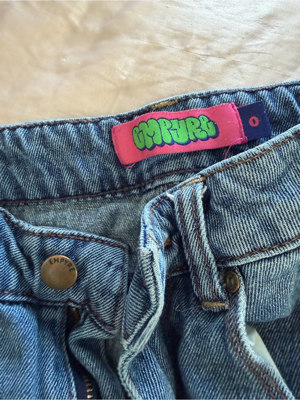 Empyre blue denim jorts